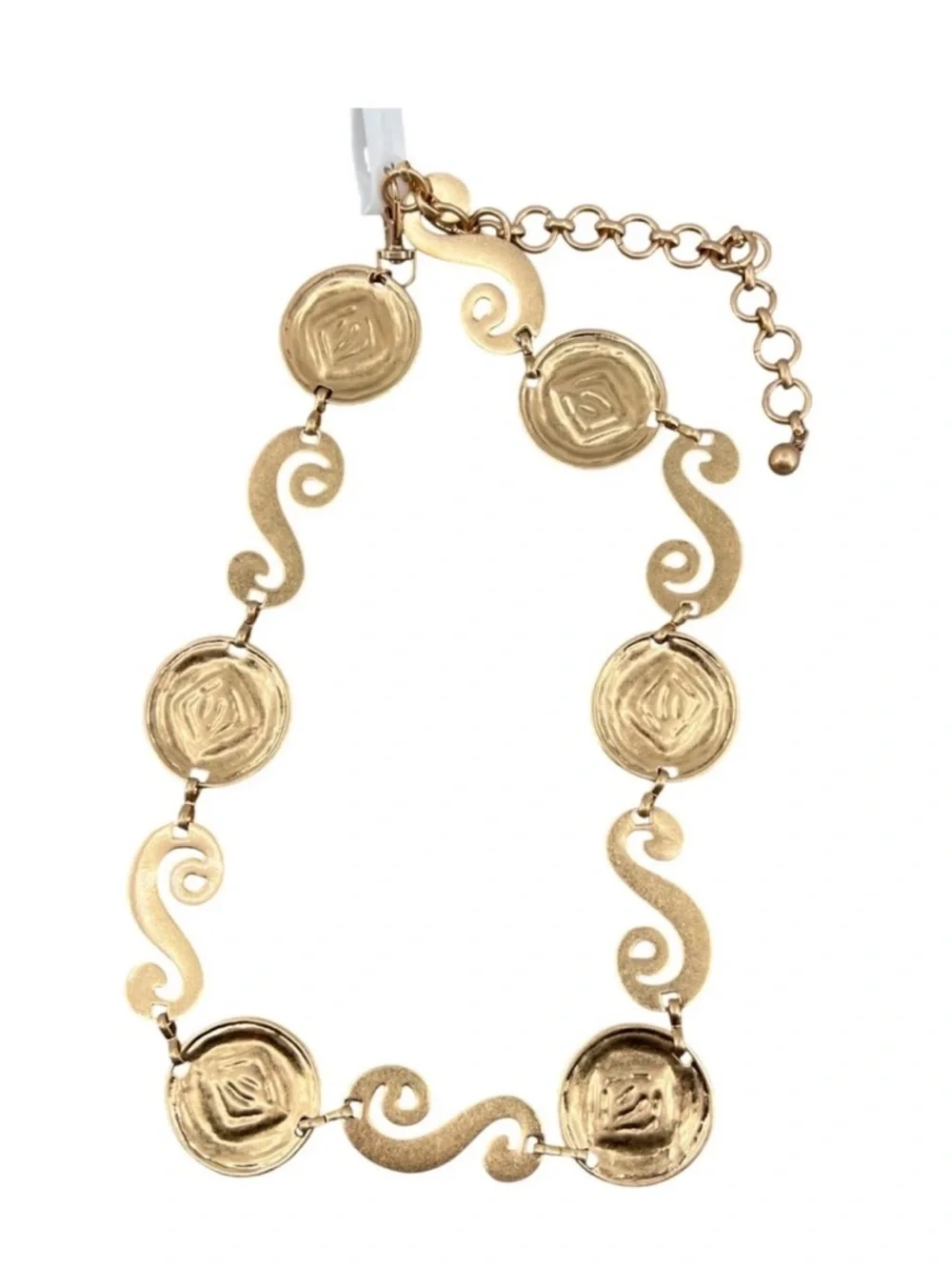 House of Harlow 1960 Gold-Tone Multicolor Medallion Belt